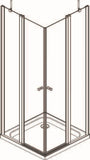 PRIVA zwaaideuren - hoekinstap - 76,5-78,5 x 190 cm -Kleine vierkantjes