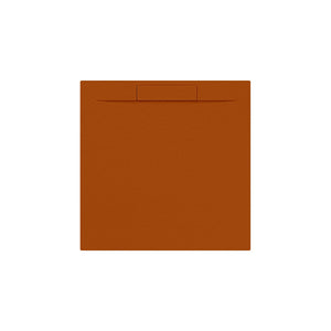 LUNA VIERKANT + sifon Satijn Koper Oranje-90 x 90 x 3 cm
