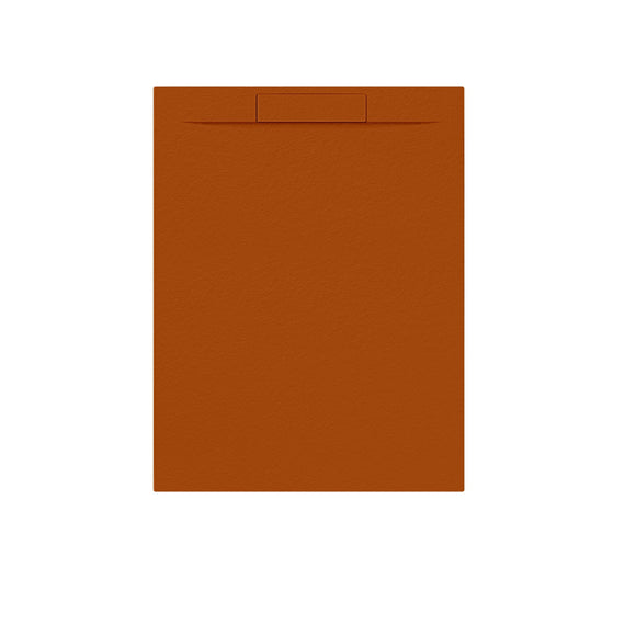 LUNA à droite + siphon Cuivre Satiné Orange-120 x 90 x 3 cm