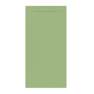 LUNA à droite + siphon Vert Olive Mat-160 x 80 x 2,9 cm