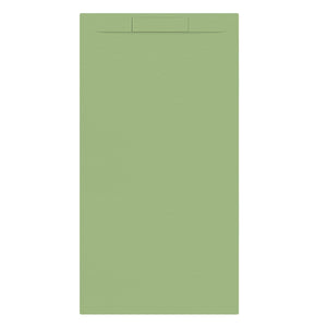LUNA à droite + siphon Vert Olive Mat-180 x 90 x 3 cm