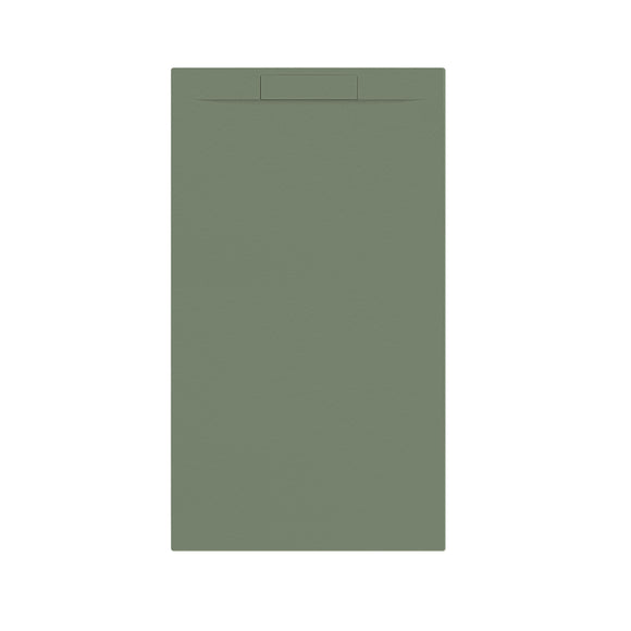 LUNA à droite + siphon Mat Eucal. Vert - 140 x 80 x 2,7 cm