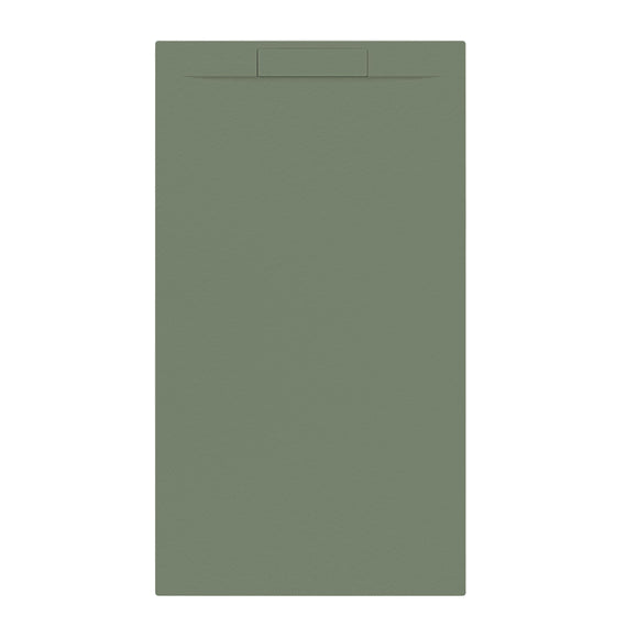 LUNA rechth. + sifon Mat Eucal. Groen-160 x 90 x 3 cm