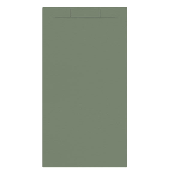 LUNA rechth. + sifon Mat Eucal. Groen-180 x 90 x 3 cm