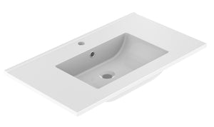 PRIMO Plan de toilette 80 cm - Blanc brillant