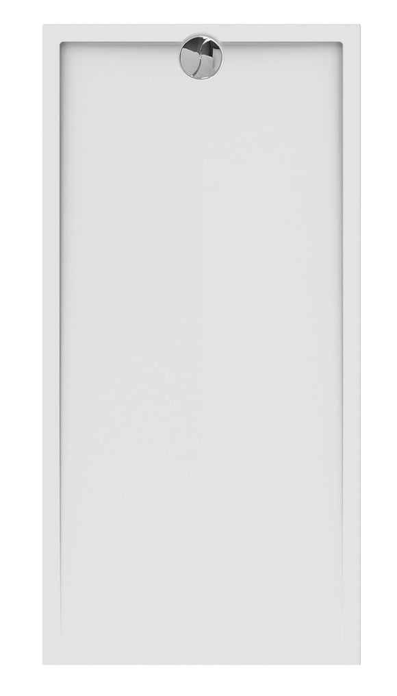 SLIM RECTANGLE bonde en tête - 180 x 90 x 4 cm - Blanc