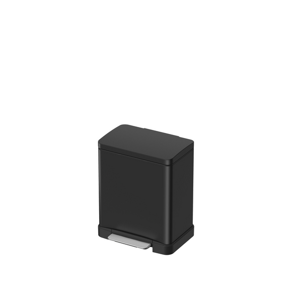 LYCIA vuilbak pedaal vierkant 12L zwart
