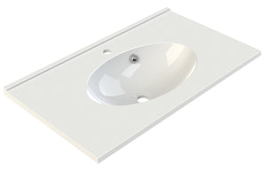 CUP Plan de toilette 80 cm - Blanc brillant