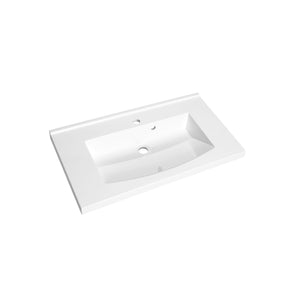 FLEX Plan de toilette 80 cm - Blanc brillant