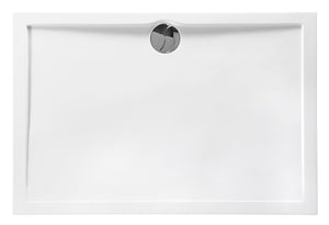 SLIM RECTANGLE bonde centrée - 120 x 80 x 4 cm - Blanc