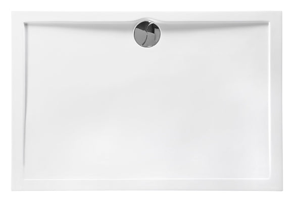 SLIM RECTANGLE bonde centrée - 120 x 80 x 4 cm - Blanc