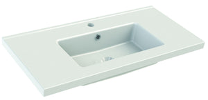 SMALL Plan de toilette 81 cm - Blanc brillant