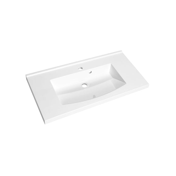 FLEX Plan de toilette 90 cm - Blanc brillant