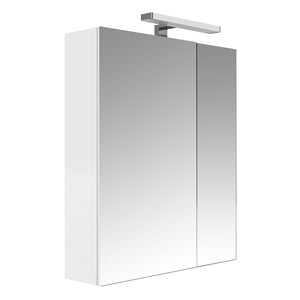 JUNO Armoire de toilette éclairante 60 cm - UTE - Blanc Brillant