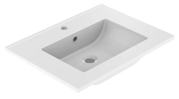 PRIMO Plan de toilette 60 cm - Blanc brillant