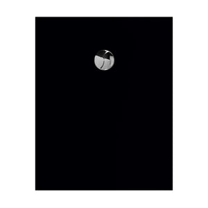 KARBON droit Noir mat-100 x 80 x 2,3 cm