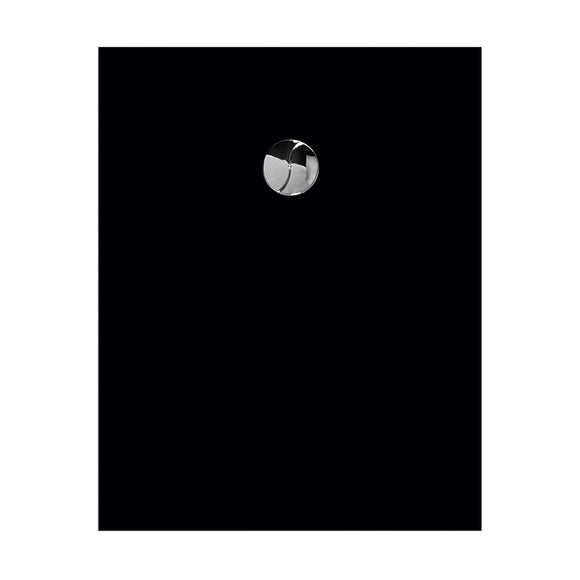 KARBON droit Noir mat-100 x 80 x 2,3 cm