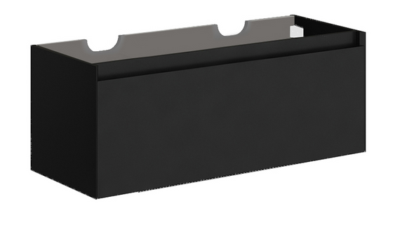 FANGORN Meuble sous-plan 120 cm - Noir Ultra Mat
