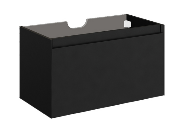 FANGORN Meuble sous-plan 80 cm - Noir Ultra Mat